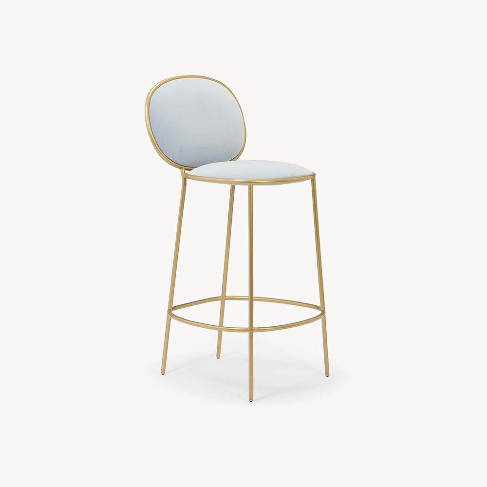 Indus Swivel Bar Stool in Light Green Colour