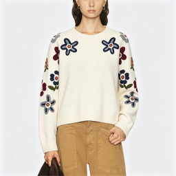 Women's 100% Cotton Knit Sweater
