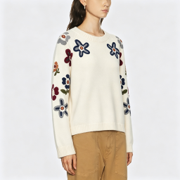 Women's 100% Cotton Knit Sweater