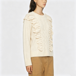 Women's Knitted Lace Sweater