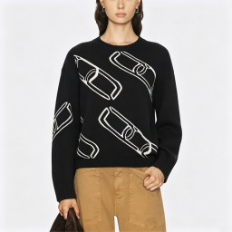 Women's Geometric Jacquard Sweater