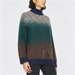 Stylish Color-Block Women's Sweater