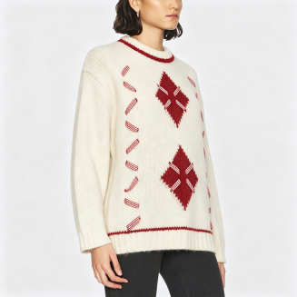 Women's Ribbon-Accented Sweater