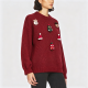 Women's Long-Sleeve Crew Neck Christmas Sweater
