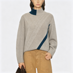 Women's Stand-Collar Knit Sweater