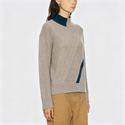 Women's Stand-Collar Knit Sweater