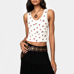 Floral Lace Knit Camisole