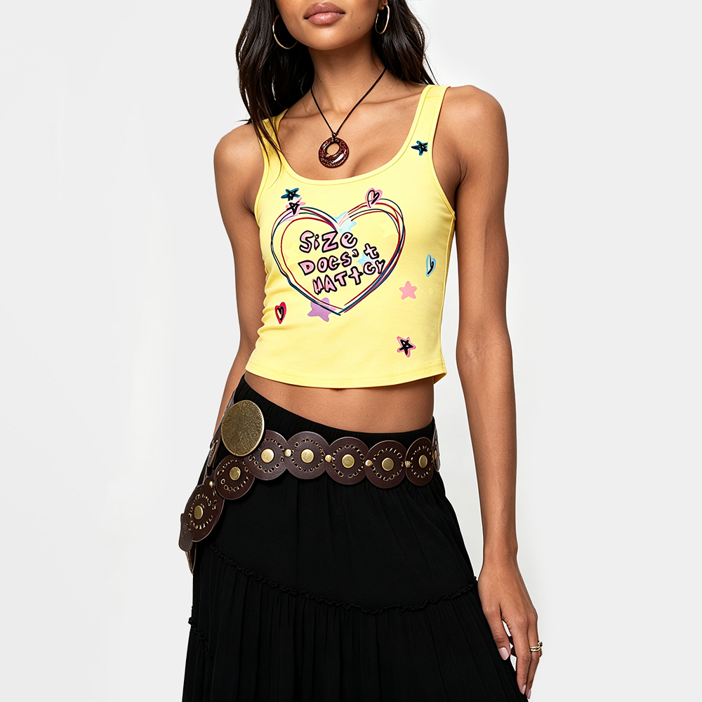 Summer Yellow Camisole Top