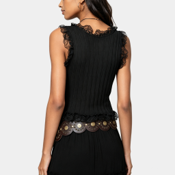 Lace-trimmed Knit Camisole