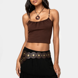 Brown Halter-Neck Camisole