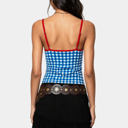 Blue Plaid Camisole