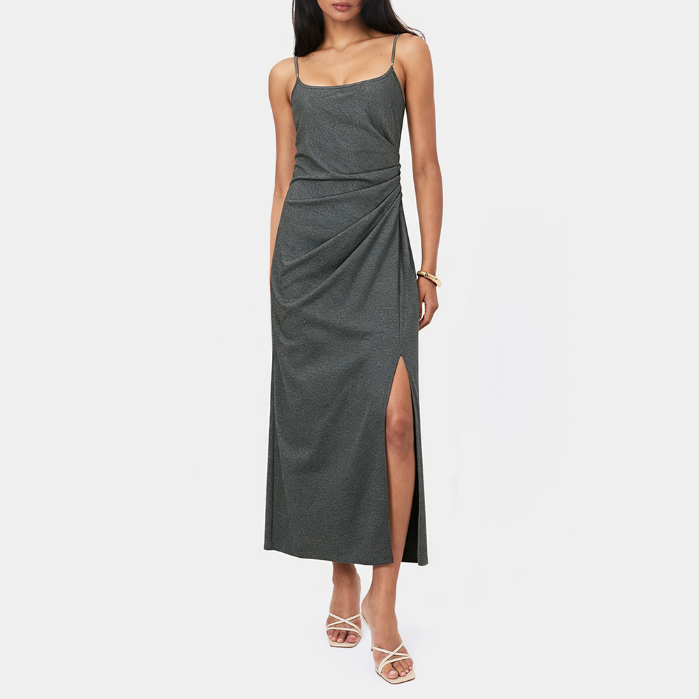 Pleated Spaghetti Strap Dress