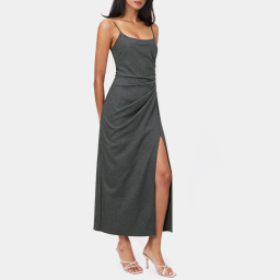 Pleated Spaghetti Strap Dress
