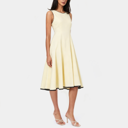 Round Neck Full Skirt Dress