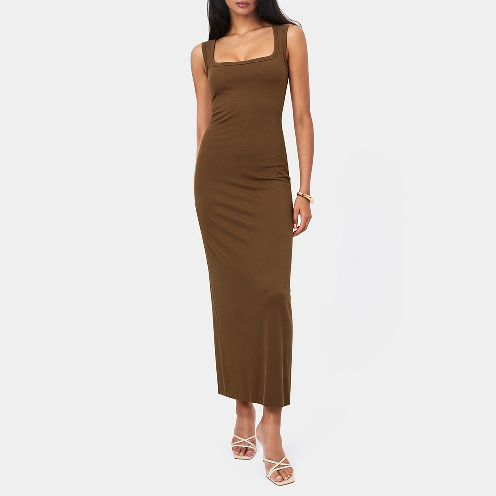Slit Sleeveless Dress