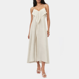 Ruffled Spaghetti Strap Slip Dress