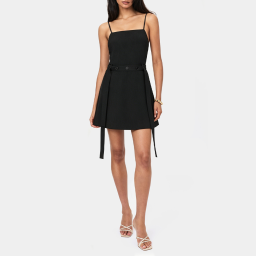Dark Gray Backless Spaghetti Strap Dress