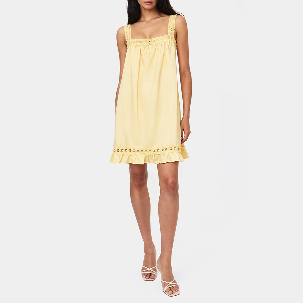 Light Yellow Spaghetti Strap Dress